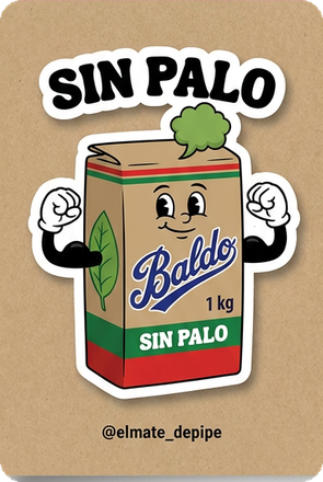 Dibujo del paquete de yerba de un kilo