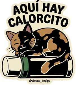 Sticker Aquí hay calorcito